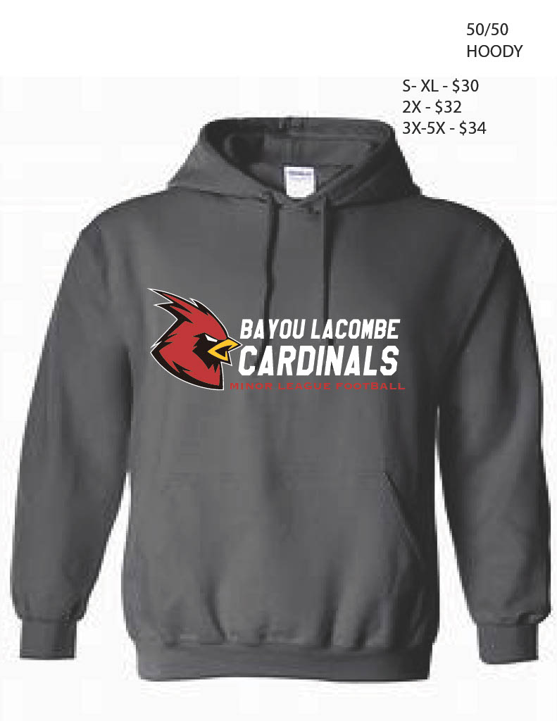 50/50 Hoody in Gray with Horizontal Logo