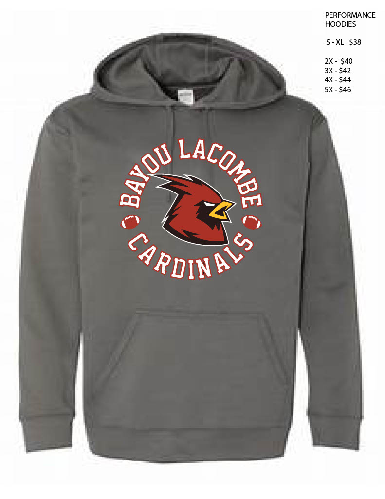 Performance Hoody in gray with Circle Logo