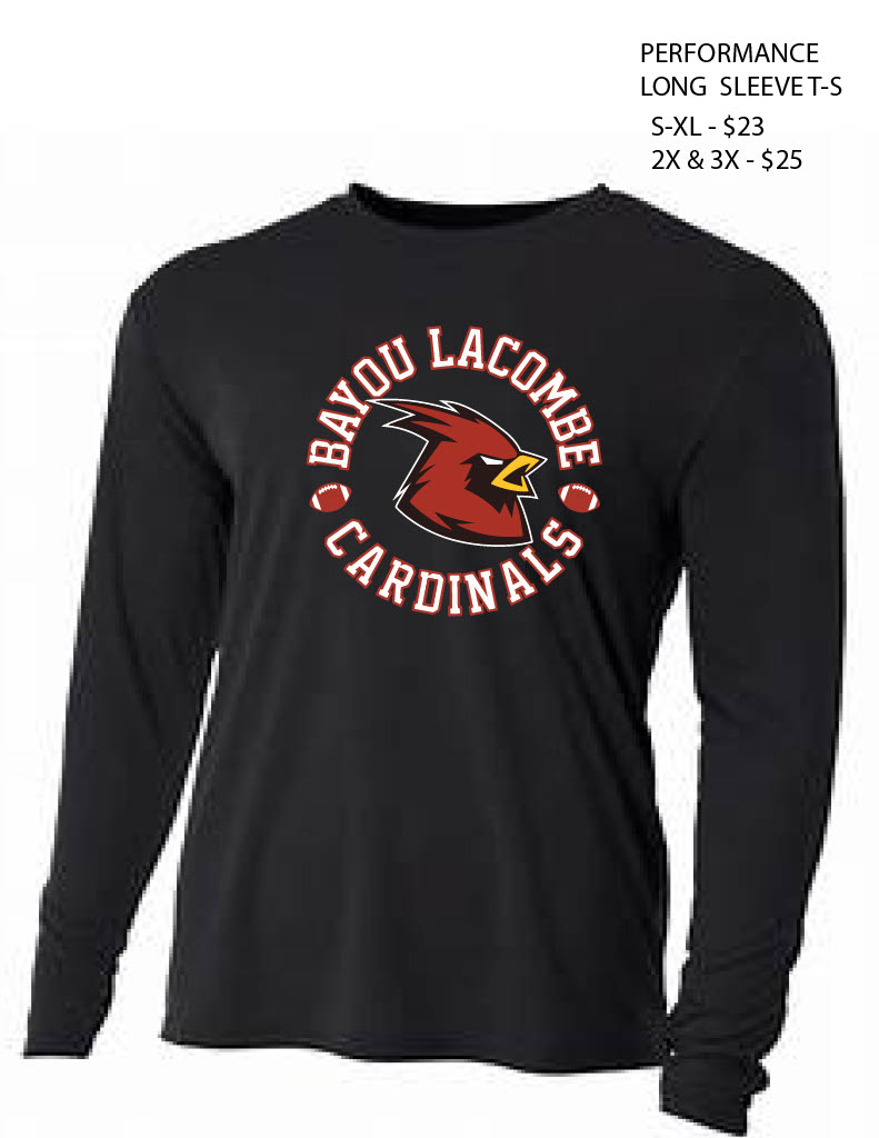 Performance Long Sleeve in Black with Circle Logo