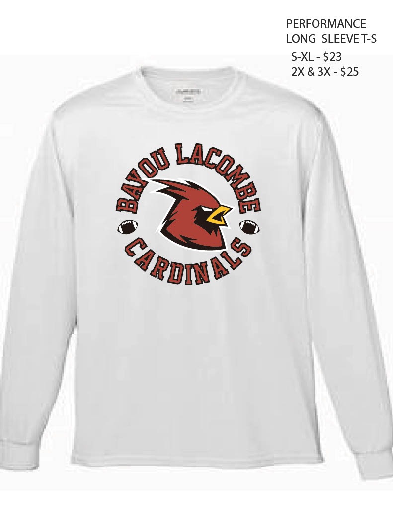 Performance Long Sleeve in White with Circle Logo