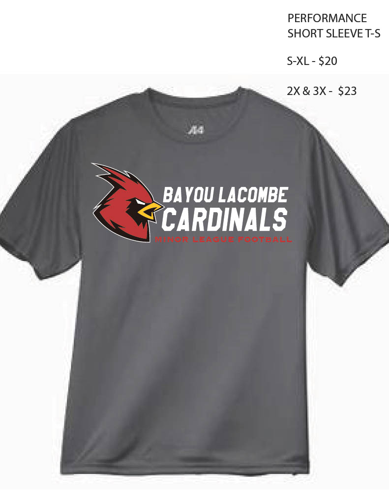 Performance Short Sleeve in Gray with Horizontal Logo