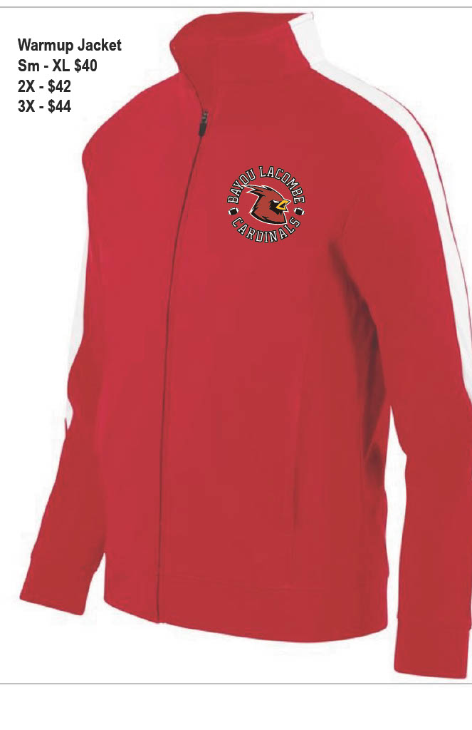 Warmup Jacket in Red with Circle Logo